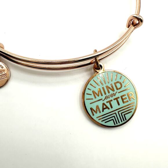 Alex and Ani Mind Over Matter Rose Gold Bangle - Picture 1 of 5